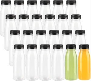 JUICE BOTTLE CLEAR 200 ML (100 PCS)