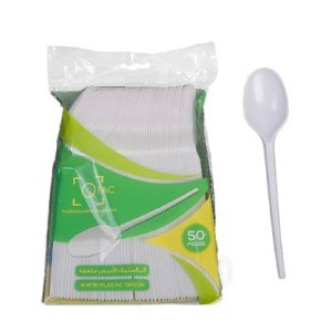 Plastic Spoon White Q Pac (1X50)