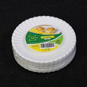 PAPER PLATES 6 INCH Q PAC 1 x 100 PCS